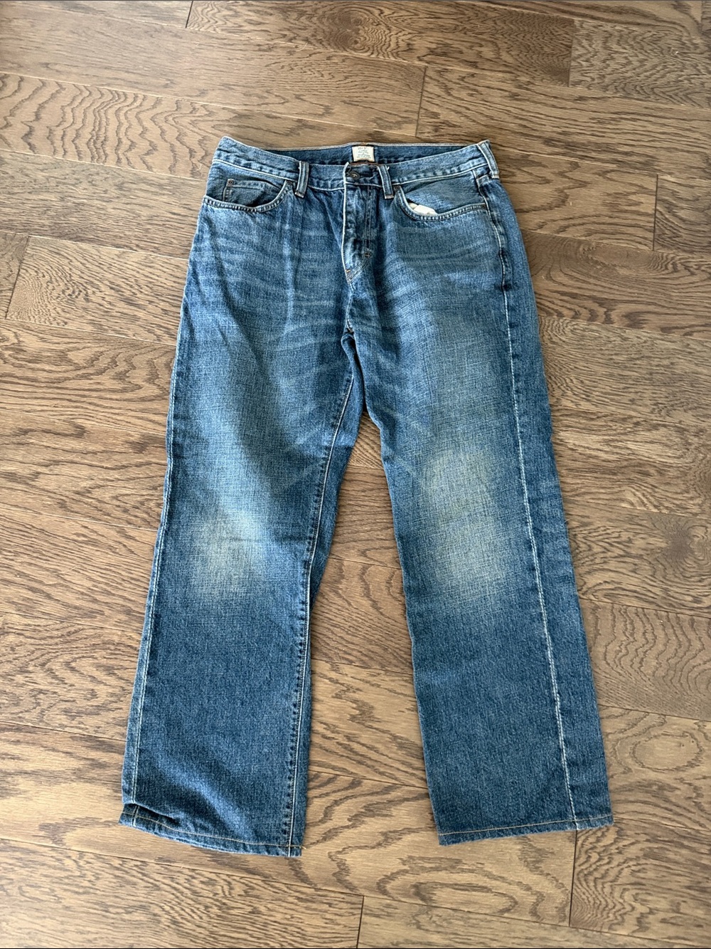 J. Crew Men's Faded Blue Relaxed Jeans